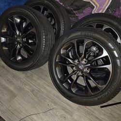 set 4 rines size 20 color negro de fabrica dodge durango