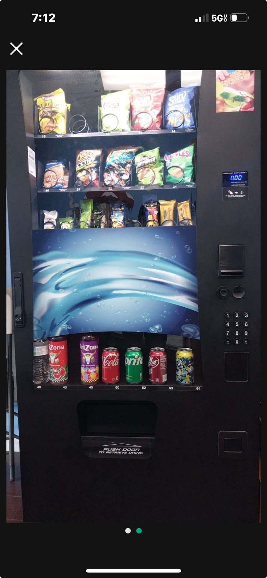 Gentle Used; Cash vending machine