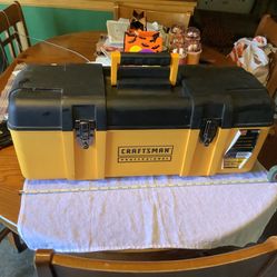 Craftsman Professional Tool box this is the heavy duty 26” wide model x 10.5” x 10” high No cracks or issues everything works as it should. Very clean