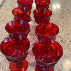 Vintage 8 Sherbet Or Cocktail Glasses Fostoria