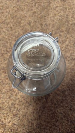 Bormioli Rocco Fido Glass Jar Made in Italy — Airtight Clamp Lid