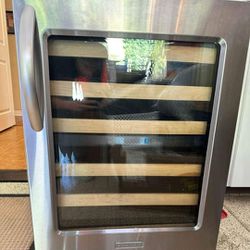 KitchenAid 23.75-in W Stainless Steel Dual Zone Cooling Wine Cooler