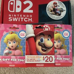 Nintendo Switch 2 — Mario Kart World Bundle + BONUS $90 in Gift Cards! (Like New) 