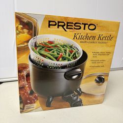 Presto Kitchen Kettle Multi-Cooker Steamer 6 Quart New