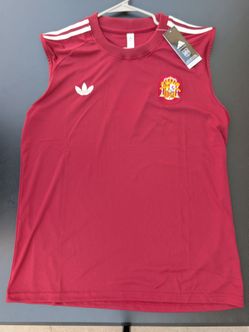Spain sleeveless soccer jersey