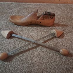 Antique Shoe Tree and Shoe Stretcher