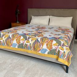 Modern King Upholstered Bed Frame – $1,875 Central District, Seattle