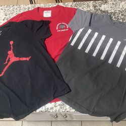 2 Jordan and Holister T-shirts