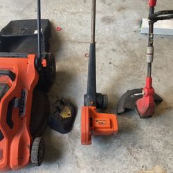 Black And Decker Mower And Edger, Homelite Weed Eater