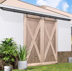 Double Sliding Barn Door Kit - New
