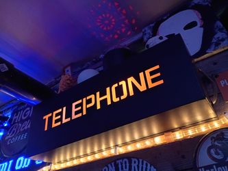 Steel box style led telephone sign