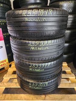235 55R 19 MICHELIN PRIMACY TIRES 2355519 USED TIRES (SET) MOUNT BALANCE INCLUDED