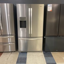 ‼️ ON SALE NOW ‼️ WHIRLPOOL STAINLESS STEEL BOTTOM FREEZER REFRIGERATOR💸💸