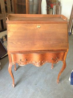 Antique oak desk