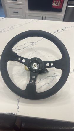 NRG 350mm Deep dish with holes suede