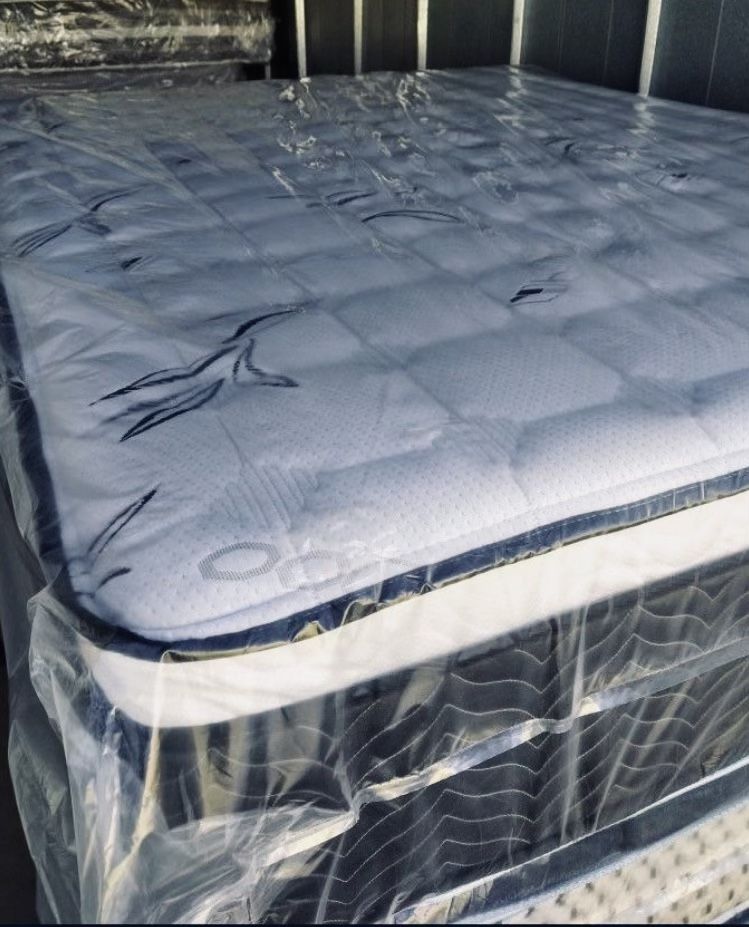 Brand New KING 14” inches thick PILLOW TOP just the MATTRESS Free Delivery All Sizes Available todos los tamanos disposables