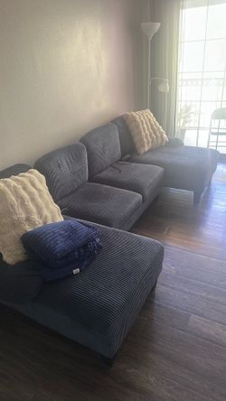 Sofa set blue