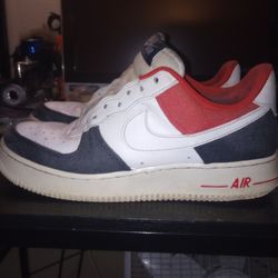 Air Force Ones  "Red, White, & Denims"