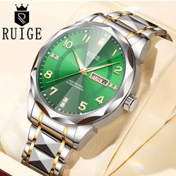 RUIGE Personalized Men's Watch Waterproof Quartz Case Multi functional Watch