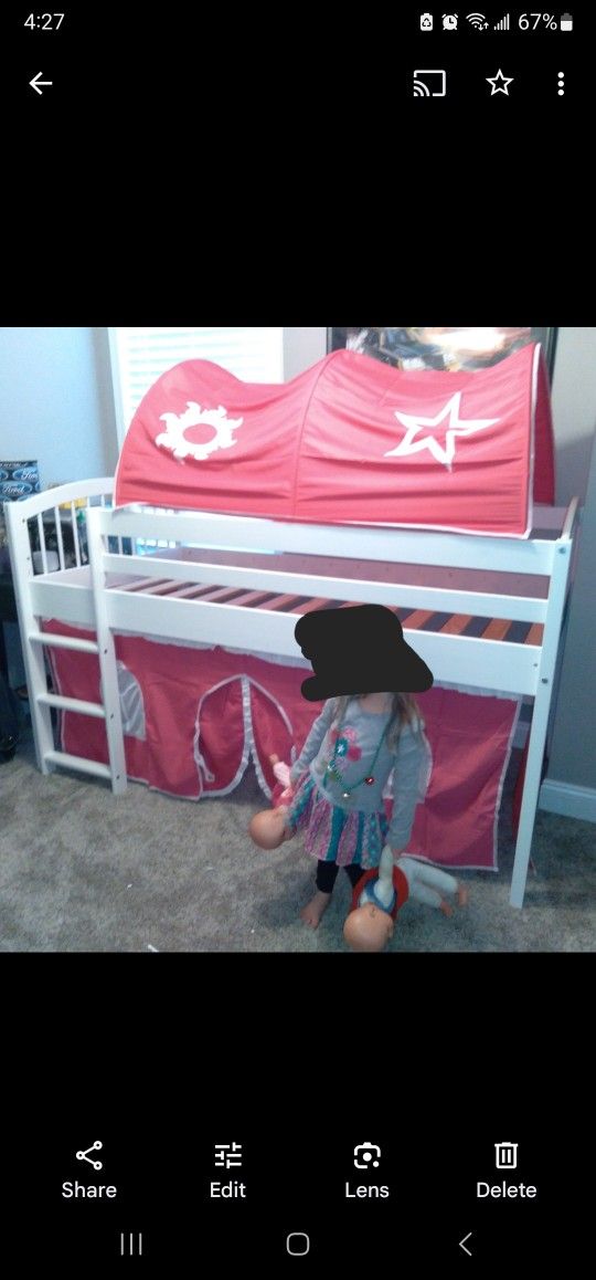 Twin Size Girls Tent Bed