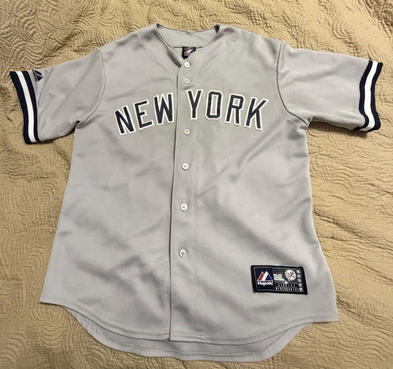 New York Yankees #2 Derek Jeter 2009 Grey Road Jersey