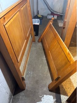 Queen size headboard and footboard