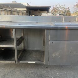 Bar-back Prep Table With Ice Bin