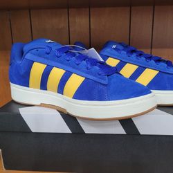 New Adidas Grand Court Alpha 00s Shoes Mens Sz 11.5 Lucid Blue/Utility Yellow 