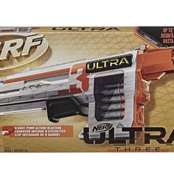 Brand New Nerf Ultra Three Blast Pump Action