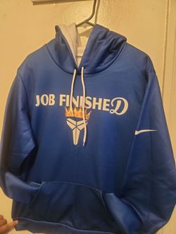 Nike Kobe "Job Finished" Blue Hoodie size L