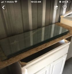 12x36 thick glass shelves