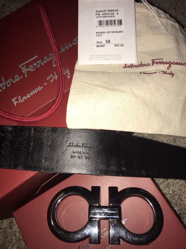 ferragamo belt size