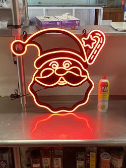 Red Light Wall Santa 20 Inches