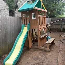 Free Playset - Needs A New Roof, But Otherwise Great