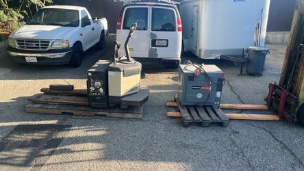 Crown pallet jack with charger