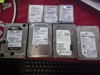 Used Hard Drive Bundle - 1TB, 500GB, 120GB (Desktop & Laptop Lot)