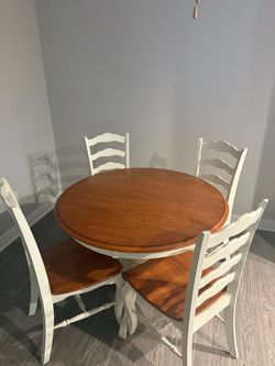 Dining table and chairs