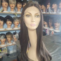 Lindsey # FS4/27, Synthetic Lace Front & Heat Safe Wig.