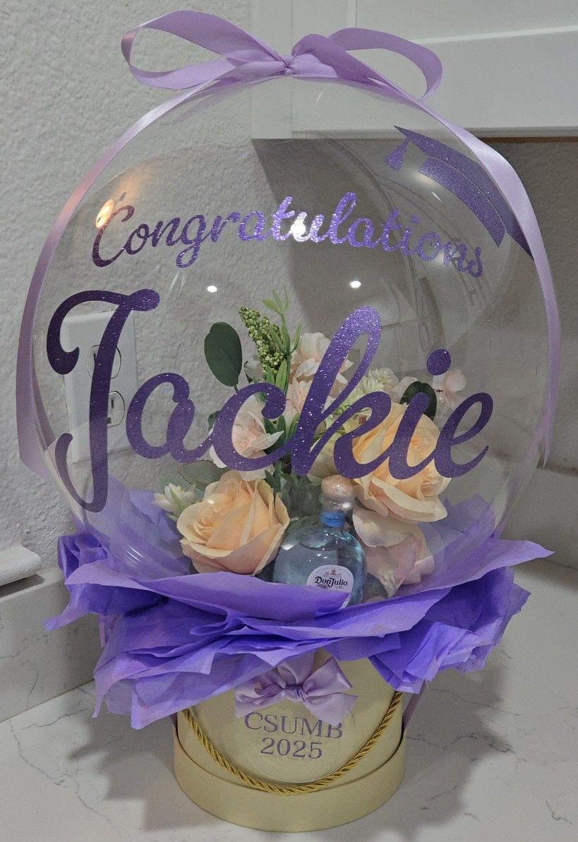Personalized Graduation Balloon With Don Julio Bottle