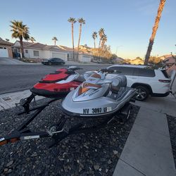 2 jetski SeaDoo with trailer