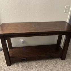 Wood sofa table / TV stand 