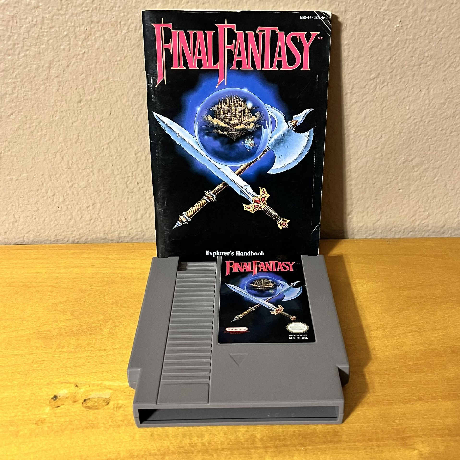 Final Fantasy with manual for NES