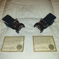 National Motor Museum Mint 1/32 Scale SS-T5 Ford Model T Coupe w/Box Set Of Two 