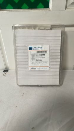 Online Labels OL1502WX Standard White Matte 250 Sheet , 4500 Labels, 2”x 1.5” SC , 18 Labels/sheet