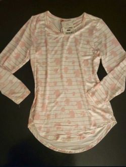 Girls Long Sleeve Shirt 9/10 New