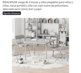 children's table with two Piece