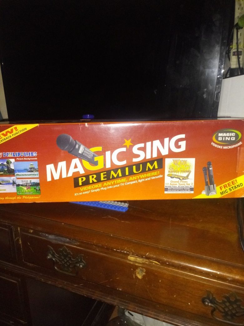 Magic sing wireless karaoke set