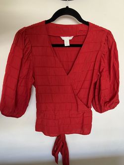 Red Top H&M Night Out Women Top
