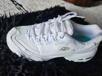 sketchers sneakers white, size 9