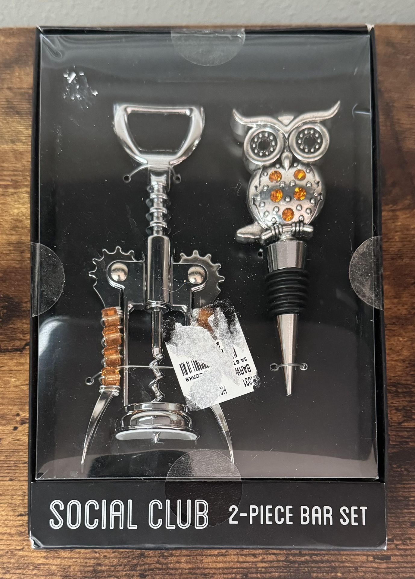 NEW Owl Stopper and Corkscrew in Box just $7